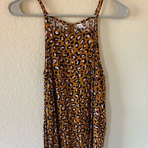 Old Navy Animal Print Dress in Pink and Brown